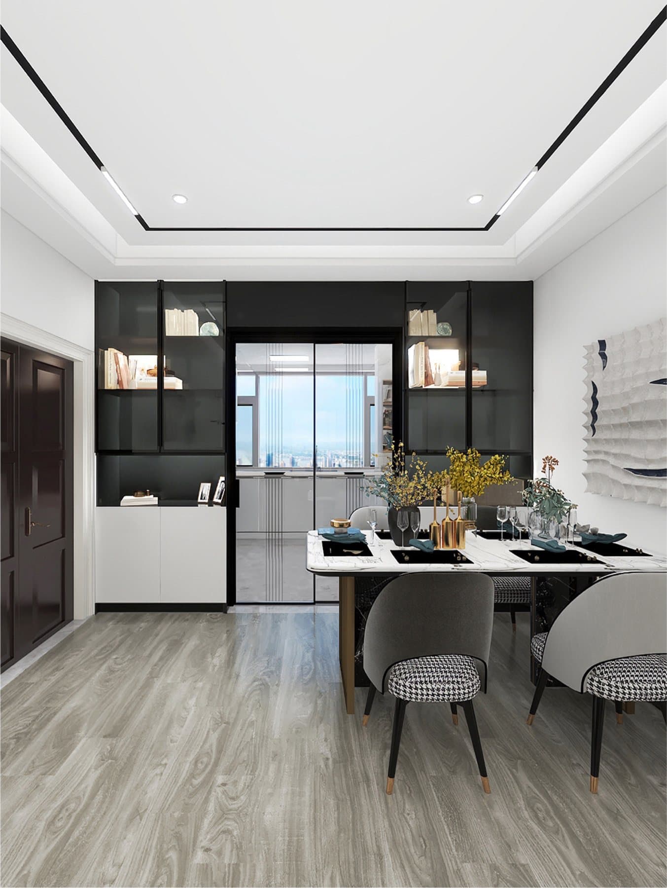Room with Harbor Gray Ocean View flooring