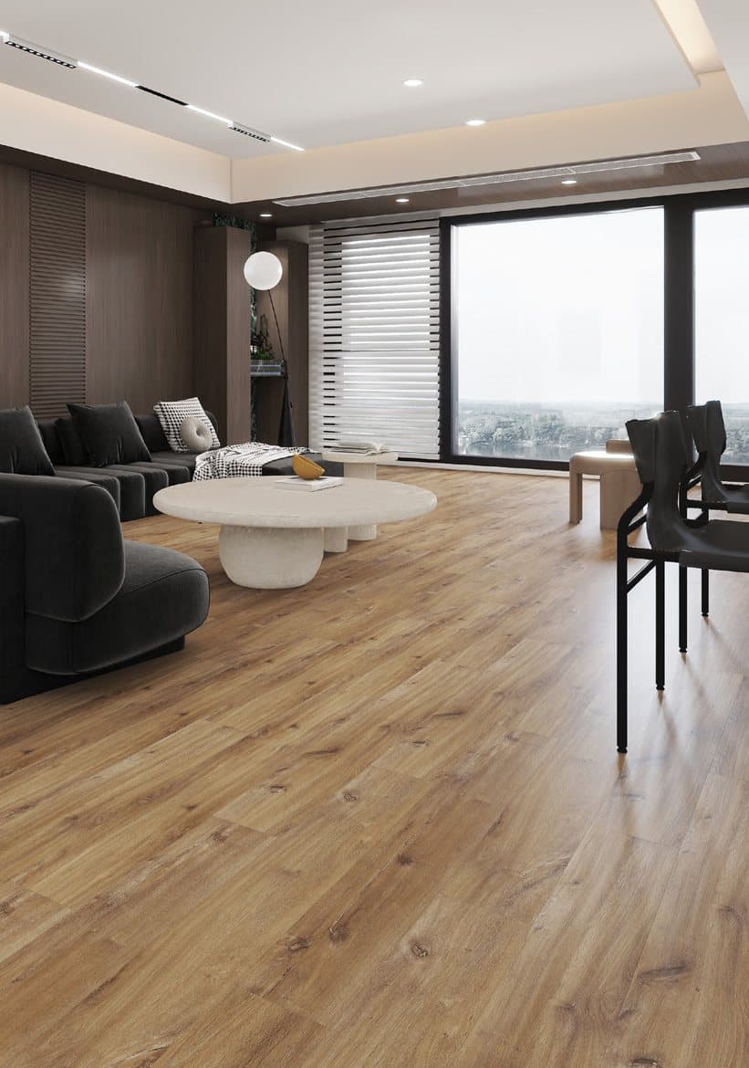 Room with Citrine Builder flooring