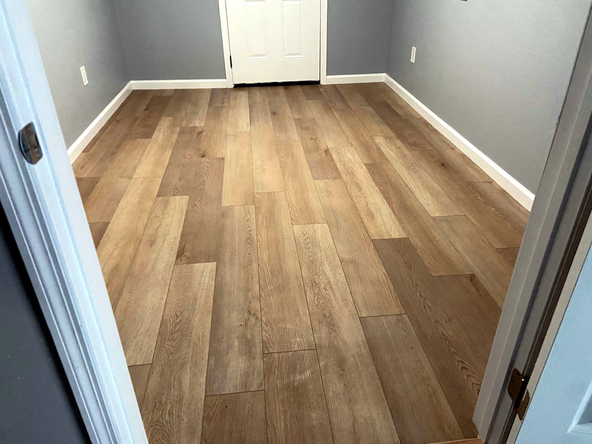 Vinyl plank flooring installed by our team