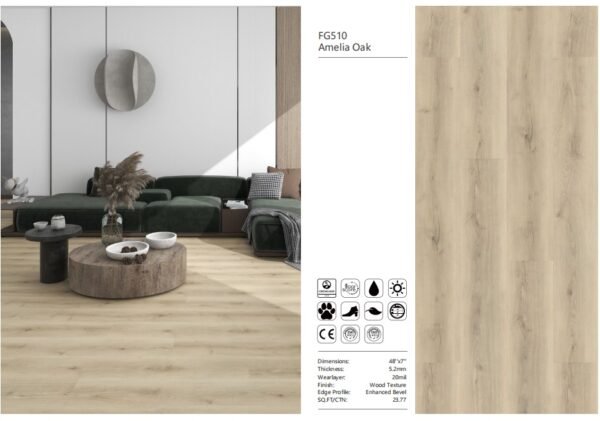 Amelia Oak - Luxurious, Easy-Care Laminate Flooring